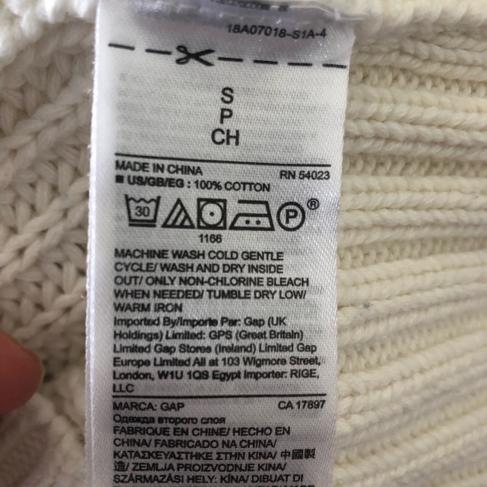 Gap Ivory Cable Knit Pullover Turtleneck Sweater … - image 6